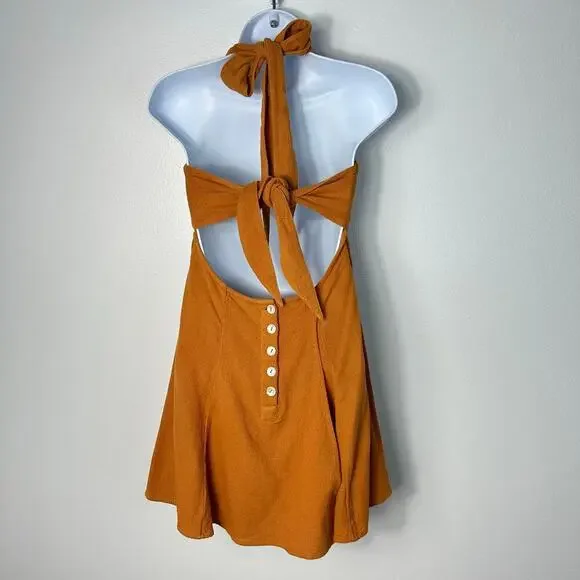 Free People Dress Romper Mini Halter Bustier Boho 100% Cotton Brown S NEW  NWT is available for purchase on au PAY Market - Imported Goods Online  Store Co.Ltd. | au PAY Market -